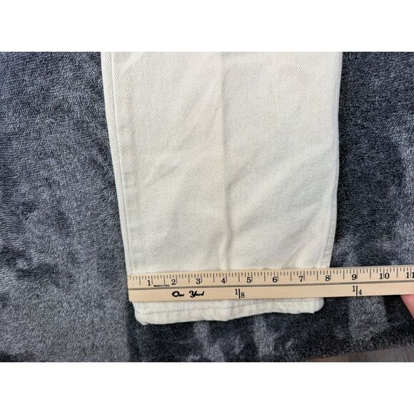 Vtg 90s Levi's 517 Bootcut Orange Tab Men's 33X32 (32X31.5) Cream Made In USA - Picture 10 of 16